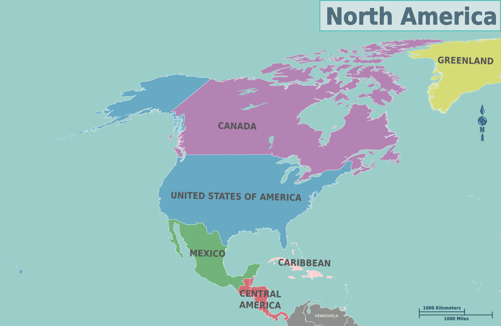 North America – Travel guide at Wikivoyage