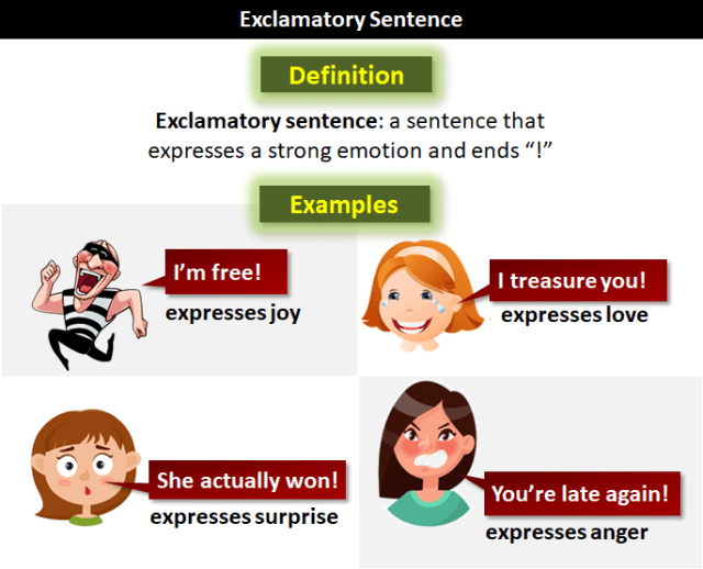 defintion of exclamatory_sentence and examples
