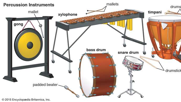 Percussion Instruments Learning Chart