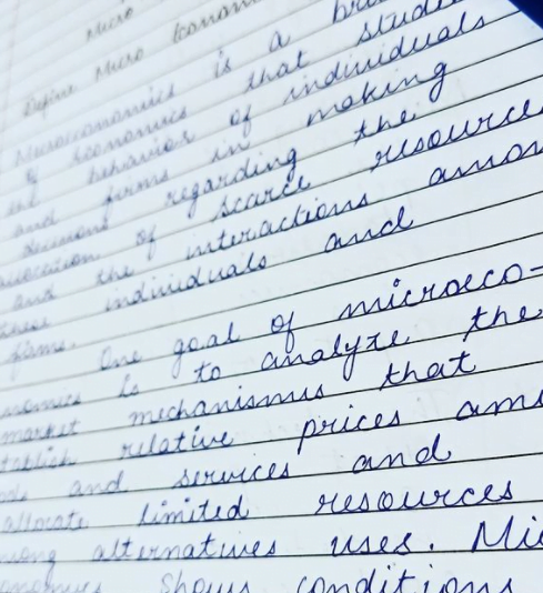 essay for handwriting