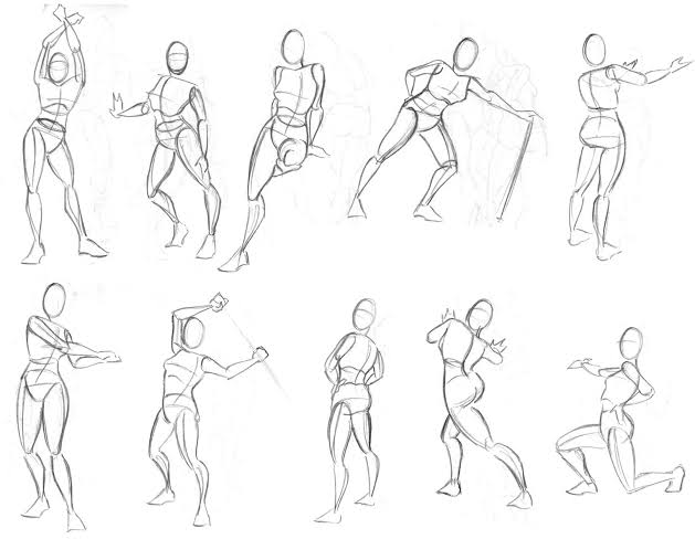 Drawing the Human Figure: Male Figure Performing High Kick! - Liron  Yanconsky-saigonsouth.com.vn